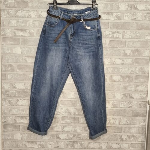 JEANS Barrel con cintura